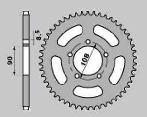 CHT RASPRODAJA LANČANIK ZADNJA 1515 43 MUZ 600/660 94-98 (18-43)