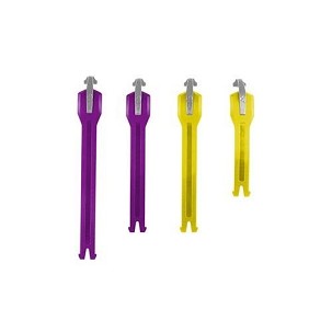 LEATT SET KAIŠEVA ZA ČIZAMA CROSS 4.5/5.5 FLEXLOCK STRAP KIT COOL UNITED BOJA LJUBIČASTA/ŽUTA (REZERVNI DELOVI)