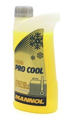 MANNOL TEČNOST ZA HLADNJAKA PRO COOL 1L MOTOCIKLISTIČKI (-40ST.C/+135ST.C) GOTOWY ZA UPOTREBE - KARTON 40 KOM. (PAKET)
