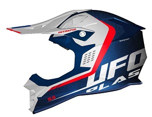 UFO KACIGA INTREPID CROSS BOJA BELA/PLAVA/CRVENA FLUO VELIČINA S ( ECE 22R06 )