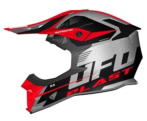 UFO KACIGA INTREPID CROSS BOJA CRNA/SREBRNA/CRVENA FLUO VELIČINA L ( ECE 22R06 )