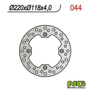 NG DISK KOČIONI ZADNJI SUZUKI DR 350 ''99, DR 250 '96-00, DRZ 250 '01-07, TS 125 '89-'94 (220X118X4MM) (4x10,5MM)