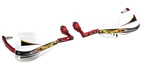 ACCEL ŠTITNICI RUKU (HAND GUARD) SA MONTAŽOM ALUMINIJUMSKIM ENDURO 22MM (HG- BOJA CRNA, SD- BOJA CRVENA)