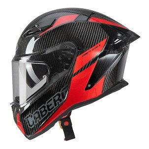 CABERG INTEGRALNA KACIGA SA VIZIROM MODEL DRIFT EVO II CARBON NOVA RED (PINLOCK) BOJA CRNA/SIVA/CRVENA VELIČINA XXL (PINLOCK U SETU)