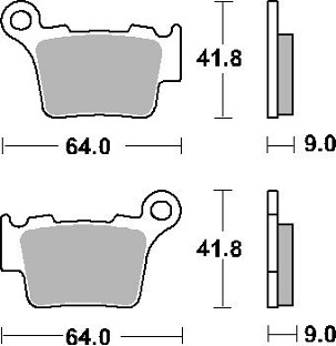SBS PLOČICE KOČIONE KH368 OFF-ROAD CARBON