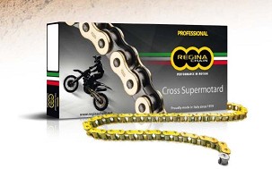 REGINA LANAC POGONSKI 520RX3 (114-KARIKA) MOTOCROSS ZA 500 CCM OFF ROAD ZLATNA (SPOJNICA) (135RX3/00A) (BEZ O-PRSTENOVA)