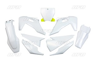UFO KOMPLET PLASTIKE HUSQVARNA TC 125/250 '19-'22, FC 250/350/450 '19-'22 BOJA OEM (BELA) (HU622E999)