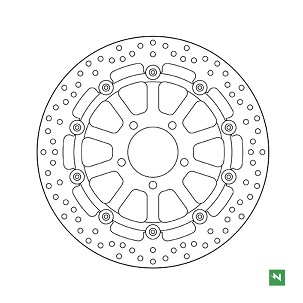 NEWFREN DISK KOČIONI PREDNJI SUZUKI GSXR600/750 '97-'03; GSXR1000 '00-'04; TL1000; GSXR1300 HAYABUSA '99-07; GSX 1400 '02-07 (320x69x5) PLUTAJUĆI