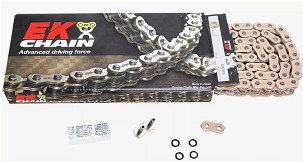 EK LANAC POGONSKI ZVX3 ULTRA SPORT NX-RING 525ZVX3 120 KARIKA BOJA ZLATNA (ZA 1300CCM) (45,8KN) (MADE IN JAPAN) (ZAKIVAK)