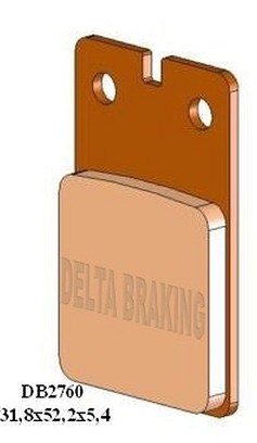 DELTA BRAKING PLOČICE KOČIONE KH99 PREDNJI APRILIA TR 125/260 '86-'88, BENELLI DEVIL/SPRING 50 '92-, MALAGUTI EVOLUTION/RAID 50 '91-, RST 50 '87-, FANTIC TRIAL 50/243 '86-,