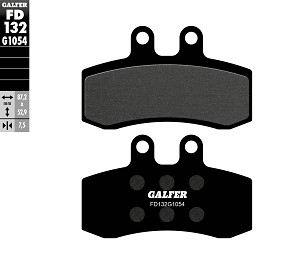 GALFER PLOČICE KOČIONE KH177 POLUMETALNE