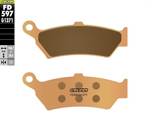 GALFER KOČIONE PLOČICE KH781 SINTEROVANE (ZLATNE) SINTER STREET BMW R1300GS '23-'26 ZADNJA