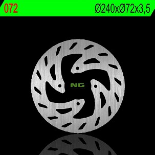 NG DISK KOČIONI PREDNJI KTM EXC 50 '97, BETA 50 RK 6 97 (240X72X3,5MM) (4X6,5MM)