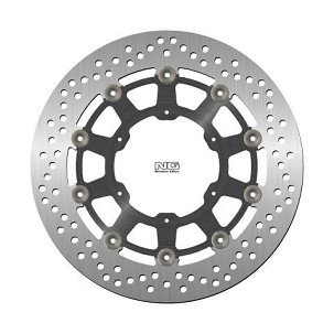 NG DISK KOČIONI PREDNJI BMW F 650/700/800 GS '93-'19, APRILIA PEGASO 650 '86-'08 (300X105X5MM) (6X6,5) PLUTAJUĆI (SREDINA ALUMINIJUMSKA)