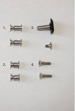 LEATT SET ŠRAFOVA ZA ŠTITNIKY VRATA LEATT DBX/GPX PRO/PRO LITE (REZERVNI DELOVI)