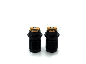 ACCEL ČEP DONJI AMORTIZERA PREDNJEG SA REGULACIJOM HONDA CRF 450R 09-14; YAMAHA YZ 125/250/X '08-20, YZF 250/450/X '08-20, WRF 250 '15-20, WRF 450 '12-20; KAWASAKI KXF 450 '08-14, SUZUKI RMZ 250 '19 BOJA ZLATNA (KPL.-2KOM.) - PROMOCIJA