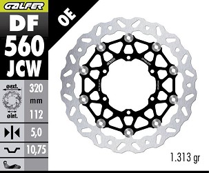 GALFER KOČIONI DISK PREDNJI BENELLI TRK 502 '17-'24; TRK 702 '23- (320X1112X5) (WAVE FLOATING)