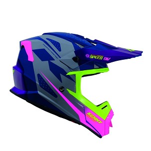 KENNY RACING KACIGA CROSS/ENDURO TRACK KID/JUNIOR/DEČJI GRAPHIC SPEED PURPLE PINK BOJA LJUBIČASTA/ROZE/ŽUTA VELIČINA L ( 51 - 52 CM )