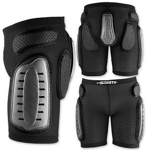 GARETH PROMOCIJA MX LEGS ŠORC SA ŠTITNICIMA BOJA CRNA VELIČINA XL