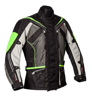 ROLEFF RASPRODAJA JAKNA TEKSTILNA DUGA MODEL TURIN BOJA CRNA/FLUO VELIČINA XS