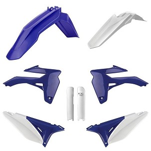 POLISPORT KOMPLET PLASTIKE (FULL KIT) SHERCO SE-R/SEF-R '16W SETU ŠTITNICI AMORTIZERA (8399000005) BOJA PLAVA BELA OEM