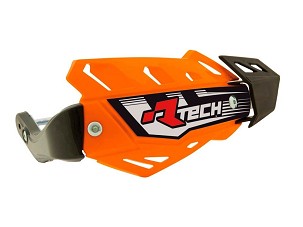 RACETECH (RTECH) ŠTITNICI RUKU (HAND GUARD) FLX ATV/QUAD BOJA NARANDŽASTA (SA 3 VRSTAAMI NOSAČA ZA VOLANA)