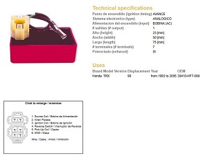 DZE MODUL PALJENJA CDI HONDA TRX 90 '93-'05 (30410-HF7-008)