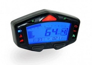 KOSO BROJAČ MOTOCIKLISTIČKI UNIVERZALNI RACING MINI MODEL DB-03 R RACING (PREDKOST, RPM, BIEGI) (EL)
