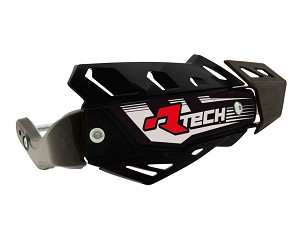 RACETECH (RTECH) ŠTITNICI RUKU (HAND GUARD) FLX ATV/QUAD BOJA CRNA (SA 3 VRSTAAMI NOSAČA ZA VOLANA)