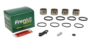 FRENKIT MOTO 2026/05 KOMPLET ZA POPRAVKU KOČIONE ČELJUSTI (ZAPTIVKE + KLIPOVI) NISSIN (KLIP FI 30 / 32MM) PREDNJA HONDA VFR 750 R '88-'89