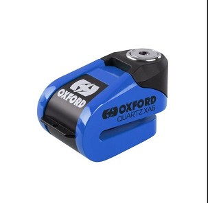 OXFORD AKCIJA BLOKADA DISKA KOČNICE ALARMOM QUARTZ XA6 BOJA PLAVA (PIN 6MM)