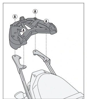 KAPPA NOSAČ CENTRALNOG KOFERA YAMAHA MT 07 700 (14-17) ( BEZ PLOČE )