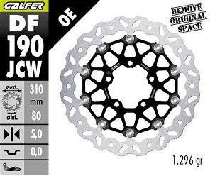 GALFER PREDNJI KOČIONI DISK KAWASAKI Z 800 '13-; ZX-6R (636) '13-; ZX 10R NINJA '08-; VERSYS 1000 '15-; GTR 1400 '07-; ZZR 1400 '06- (FLOATECH) (310X80X5MM)