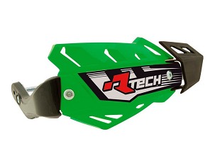 RACETECH (RTECH) ŠTITNICI RUKU (HAND GUARD) FLX ATV/QUAD BOJA ZELENA (SA 3 VRSTAAMI NOSAČA ZA VOLANA)
