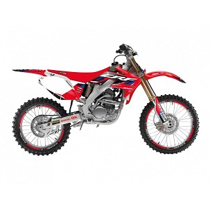 BLACKBIRD KOMPLET NALEPNICA (FOLIJA) HONDA CRF 250R '04-'09, CRF 250X '04-'21 DREAM 5 BOJA CRVENA CRNA