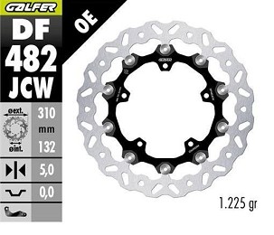 GALFER PREDNJI KOČIONI DISK YAMAHA FAZER 8 '10-; FZ 8 '10- YZF-R6 '05-'16 (FLOATECH) (310X132X5MM)