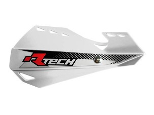 RACETECH (RTECH) ŠTITNICI RUKU (HAND GUARD) DUAL EVO BOJA BELA (SA NOSAČIMI ZA VOLANA)