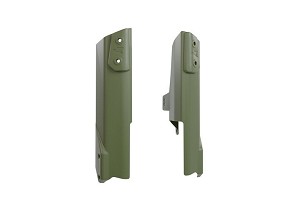 RACETECH (RTECH) ŠTITNICI TELESKOPA / AMORTIZERA REVOLUTION HONDA XL 750 TRANSALP '23-'25 BOJA TAMNA ZELENA - SAMO ZA MONTAŽE SA DOLNYM BLATOBRANOM RACETECH