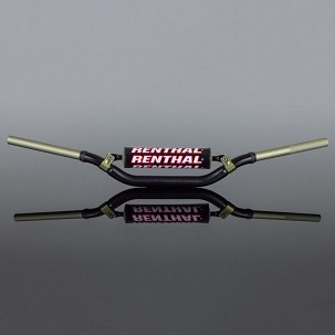 RENTHAL VOLAN 1,1/8 CALA (28,6MM) MX TWINWALL 993 HANDLEBAR BLACK KTM SX85 '13-; HUSQVARNA TE85 '13- PADDED BOJA CRNA SA SUNĐEROM