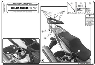 KAPPA NOSAČ CENTRALNOG KOFERA HONDA CB 1300/S (03-09) ( BEZ PLOČE )
