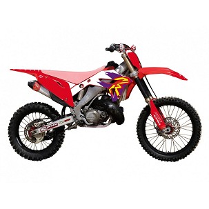 BLACKBIRD KOMPLET NALEPNICA (FOLIJA) HONDA CR 125R '02-'07, CR 250R '02-'07 RETRO (RESTYLING POLISPORT '22)