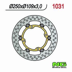 NG DISK KOČIONI PREDNJI KAWASAKI KXF 250/450 '03-'14 (250X109X3) (4X9,5MM) PLUTAJUĆI