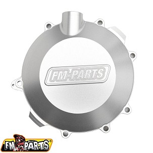 FM-PARTS POKLOPAC KVAČILA (DEKIEL) OJAČAN CNC 6082 ALUMINIUM (VEĆA ZAPREMINA ULJA) KTM/HUSQVARNA/GAS GAS 250/300 '17-'23 BOJA SREBRNA