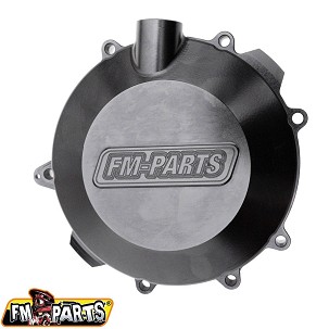 FM-PARTS POKLOPAC KVAČILA (DEKIEL) OJAČAN CNC 6082 ALUMINIUM (VEĆA ZAPREMINA ULJA) KTM/HUSQVARNA/GAS GAS 250/300 '17-'23 BOJA CRNA