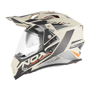 NOX KACIGA OFF-ROAD / TRAIL DUOSPORT (DUAL) N312 TRACK SA VIZIROM I VIZIROM BOJA NARANDŽASTA/PEŠČANA MAT VELIČINA M