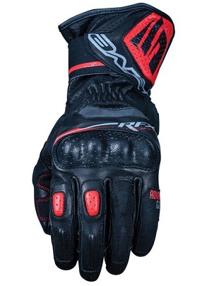 FIVE GLOVES RUKAVICE KOŽNE RFX SPORT EVO BOJA CRNA/CRVENA FLUO VELIČINA 10 (L)