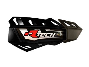 RACETECH (RTECH) ŠTITNICI RUKU (HAND GUARD) FLX CROSS/ENDURO BOJA CRNA (SA 2 VRSTAAMI NOSAČA ZA VOLANA I RUČKI)