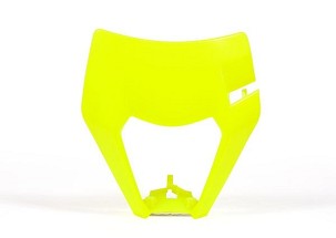 RACETECH (RTECH) ŠTITNIK LAMPE PREDNJI KTM EXC/EXCF 17-19 BOJA ŽUTA FLUO (TIP OEM)