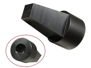 WRENCH HEAD ALATI ALAT (ADAPTER) ZA SERVISIRANJE (ROZKRECANIE/SKRECANIE) TELESKOPA (AMORTIZERA PREDNJIH) (1/2'') (VISINA 64MM, KWADRAT OD 15X15MM ZA 25X25MM)