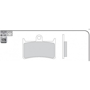 GALFER PLOČICE KOČIONE KH252 / KH380 POLUMETALNE (SPECIJALNA PONUDA) RASPRODAJA